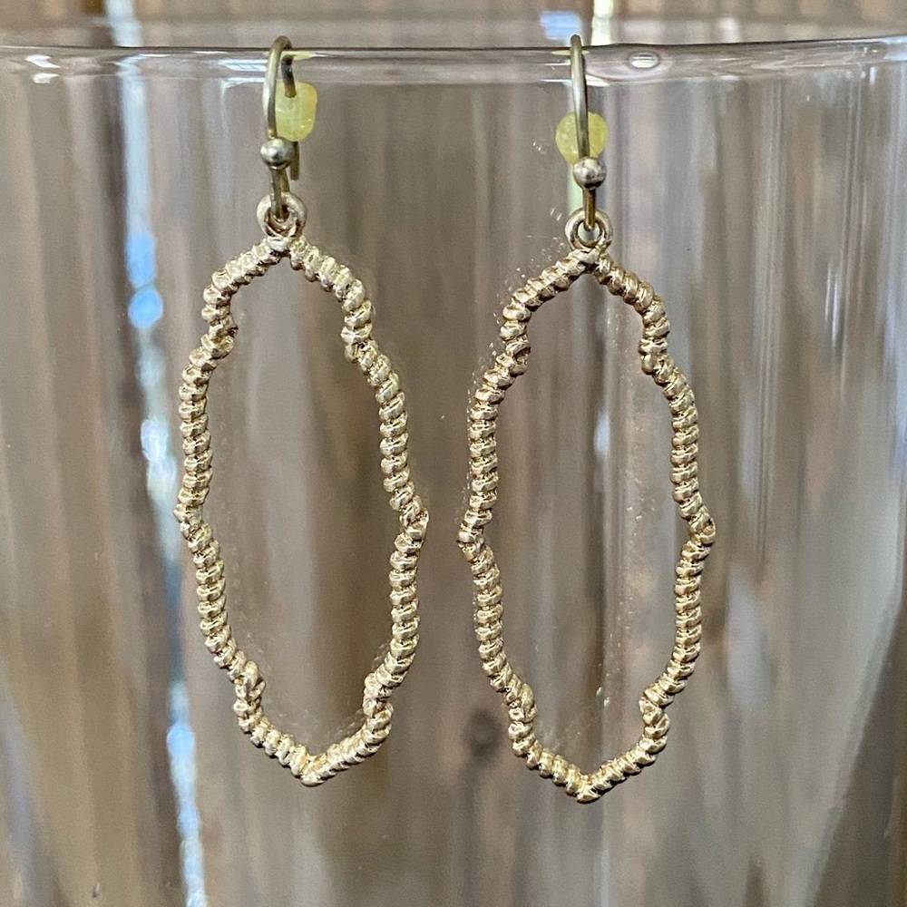 3/$25 Gold Tone Textured Earrings